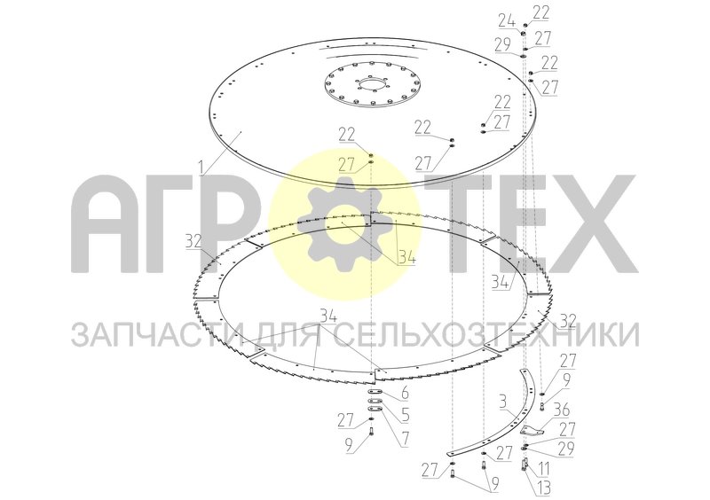 Чертеж Аппарат режущий (ЖР-750.02.530-01)